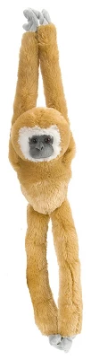 Wild Republic Hanging Monkey White Handed Gibbon Stuffed Animal, 20 Inches