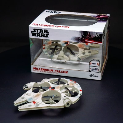 World Tech Toys Star Wars Millennium Falcon Motion Sensing Drone Quadcopter - Image 6