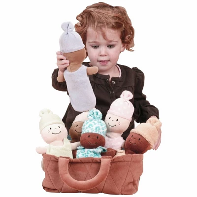 Creative Minds Basket Of Soft Babies With Removable Sack Dresses - Set Of 6 - Image 3