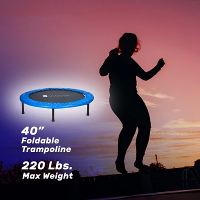 New Bounce Mini Trampoline - 40" Foldable Trampoline - Max Of 220 Lbs - Image 3