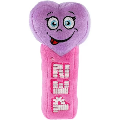 Wondapop Pez Valentine's Day Plush Set With Teddy Bear, Red Heart And Purple Heart Plush Dispensers, 7-Inch (Set Of 3) - Image 2