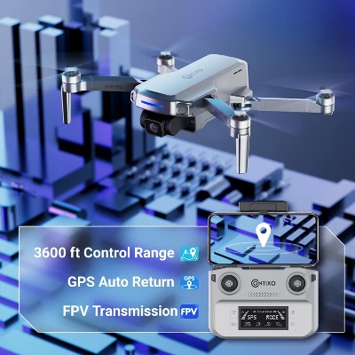 Contixo F28 Pro Foldable GPS Drone - 4K FHD Camera W GPS Control & Selfie Mode - Brushless Motor - With Carrying Case - Image 2