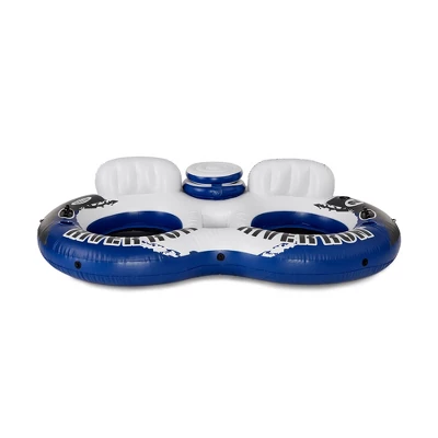 Intex River Run 2 Person Inflatable Tube Raft Float With Cooler For Pool & Lake
