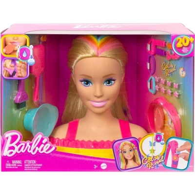 Barbie Totally Hair Neon Rainbow Deluxe Styling Head - Image 5