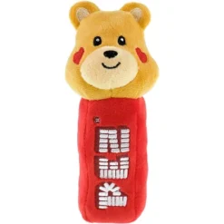 Wondapop Pez Valentine's Day Plush Set With Teddy Bear, Red Heart And Purple Heart Plush Dispensers, 7-Inch (Set Of 3)