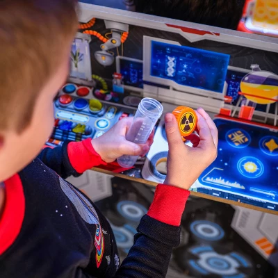 KidKraft Ultimate Spaceship Wooden Pretend Play Set With Lights Sounds And Space Projector - Image 7