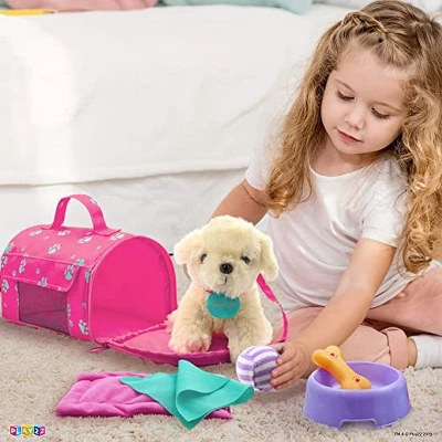 Plush Stuffed Puppy Dog 9 PCS Set For Baby Doll Accessories Fits For 18’’ American Girl Dolls - Play22Usa - Image 4