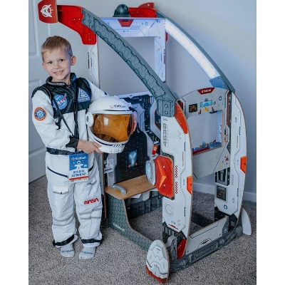 KidKraft Ultimate Spaceship Wooden Pretend Play Set With Lights Sounds And Space Projector - Image 9