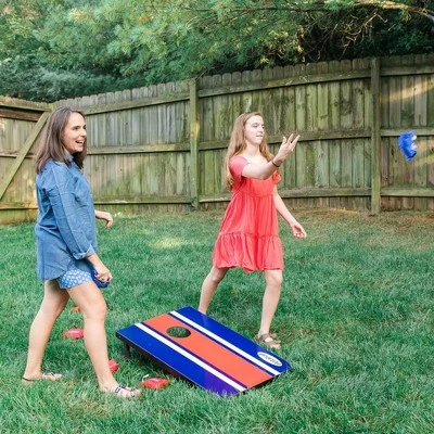 Bolaball Bean Bag Toss Cornhole Game Set, 8 Bean Bags, Portable With Handles