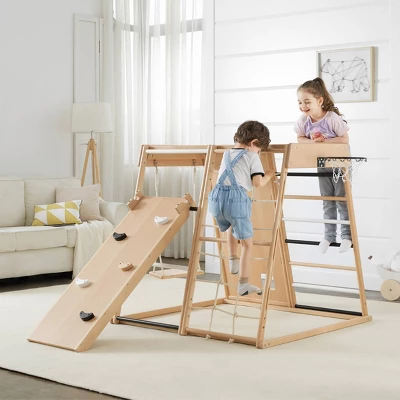 Stay-at-Home Play-at-Home Indoor Gym Play And Swing Sets - Wonder & Wise - Image 2