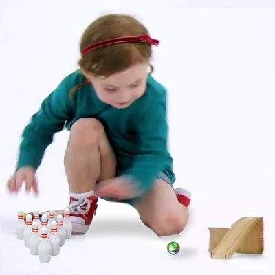 Kicko Miniature Bowling Game Set - 11 Pieces White - Image 5