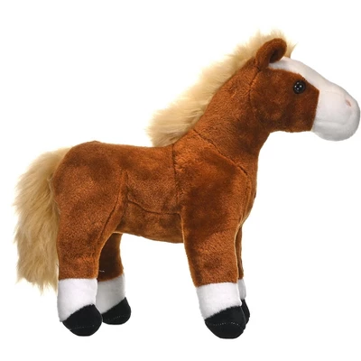 Wild Republic Cuddlekins Standing Brown Horse Stuffed Animal, 12 Inches - Image 3