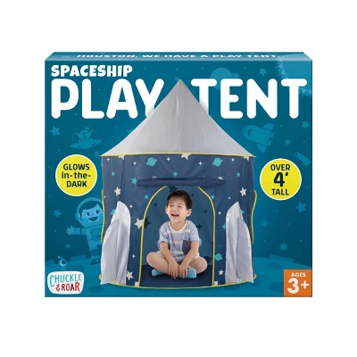 Chuckle & Roar Spaceship Pop-Up Kids' Play Tent - Image 2