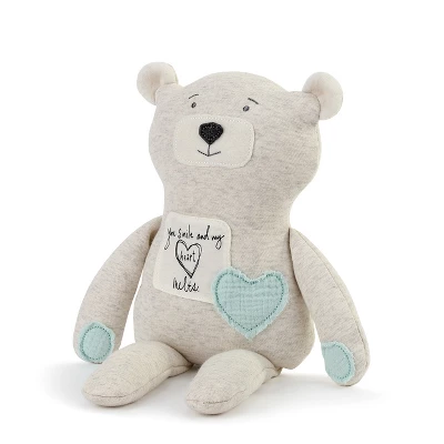 DEMDACO Poetic Threads Bear - Boy 17 Inch - Blue - Image 3