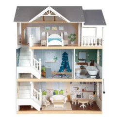 Small Foot Iconic Complete Doll House Playset With Furniture