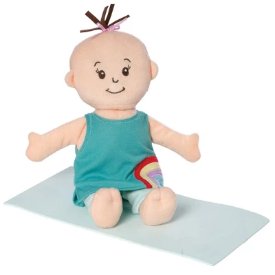 Manhattan Toy Wee Baby Stella 12" Soft Baby Doll With Yoga Set - Image 4