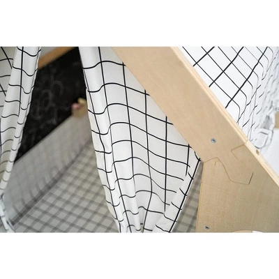 Avenlur Flair - Wooden 5 In 1 Indoor Playhouse Play Tent With Desk Table - Image 5