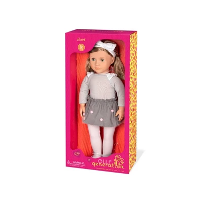 Our Generation Bina With Pom Pom Skirt 18" Fashion Doll - Image 3