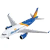 Airbus A319 Commercial Aircraft "Allegiant Air" White And Blue With Graphics 1/400 Diecast Model Airplane By GeminiJets
