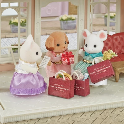 Calico Critters Town Series Marshmallow Mouse, Collectible Doll Figure With Fashion Accessories - Image 3