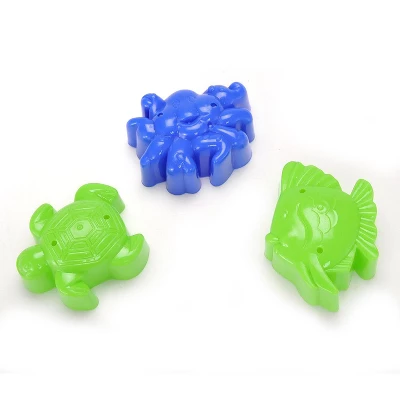 Ready! Set! Play! Link Double Sand Wheel Beach Toy Set With Bucket, Shovels, Rakes, Sailboat, And Molds - Image 6