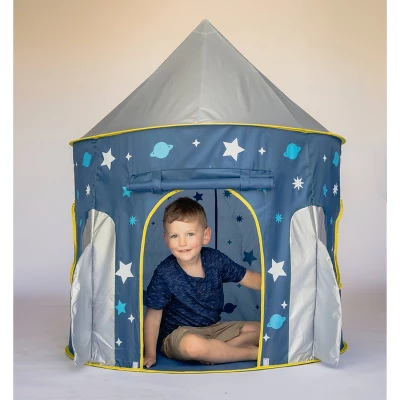 Chuckle & Roar Spaceship Pop-Up Kids' Play Tent - Image 4