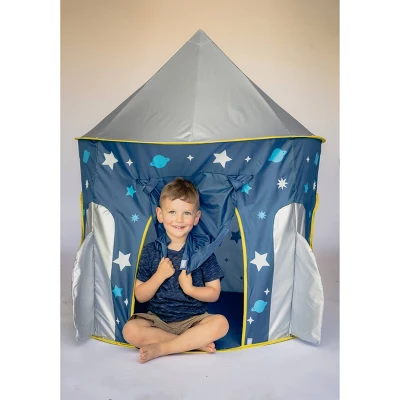 Chuckle & Roar Spaceship Pop-Up Kids' Play Tent - Image 6