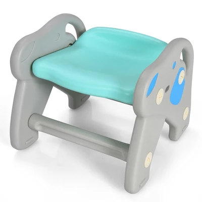 Babyjoy 4-in-1 Rocking Horse & Slide Set Toddler Slide Toy W/ Basketball Hoop - Image 9