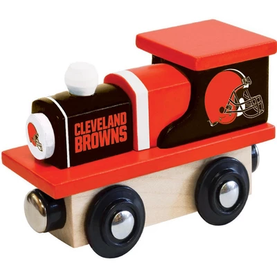 MasterPieces Officially Licensed NFL Cleveland Browns Wooden Toy Train Engine For Kids