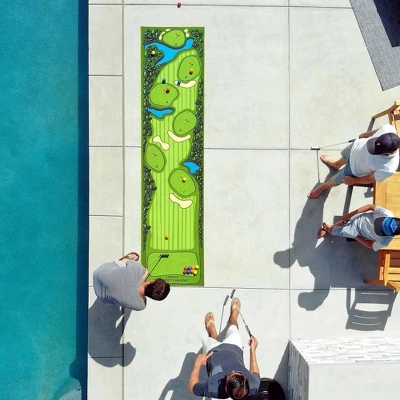 GoSports Pure Putt Challenge Mini Golf Course Putting Rug - 18pc - Image 2