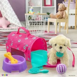 Plush Stuffed Puppy Dog 9 PCS Set For Baby Doll Accessories Fits For 18’’ American Girl Dolls - Play22Usa