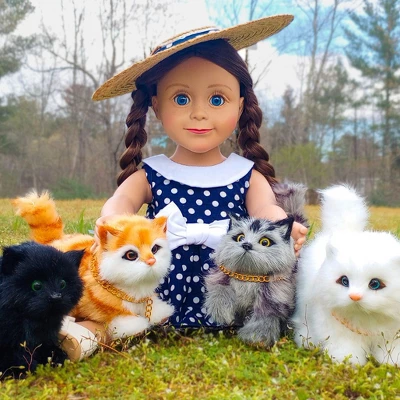 The Queen's Treasures Orange Tabby Kitty Cat Pet For 18 Inch Dolls - Image 2