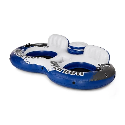 Intex River Run 2 Person Inflatable Tube Raft Float With Cooler For Pool & Lake - Image 5