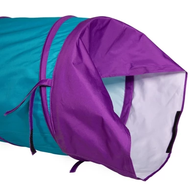 Pacific Play Tents Kids Institutional Tunnel - Teal/Purple - Image 2