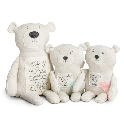 DEMDACO Poetic Threads Bear - Boy 17 Inch - Blue - Image 5