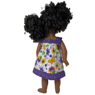 Doll Clothes Superstore Size 12 Matching Girl And Doll Butterflies And Flowers Dresses - Image 2