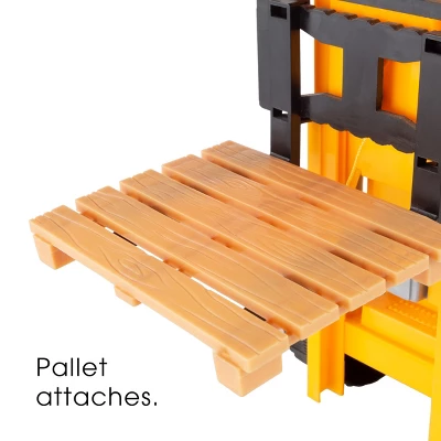 Toy Time Kids' 1:24 Scale Remote Control Forklift - Yellow/Black - Image 4