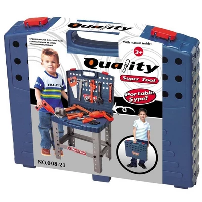 Link Ready! Set! Play!16" Pretend Play Tool Set Workbench For Kids - Image 6