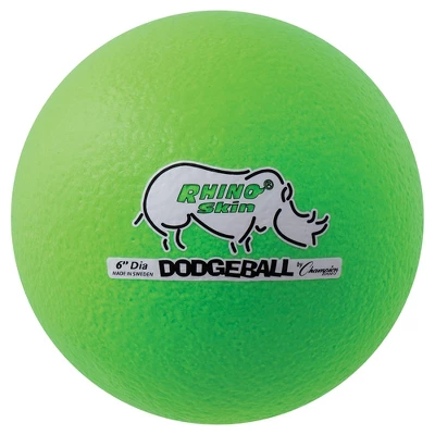 Champion Sports Low Bounce Dodgeball Set, 6", Neon Green, Set Of 6 - Image 2