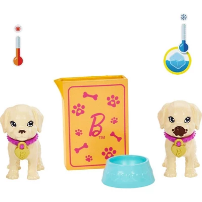 Barbie Pup Adoption Playset And Doll With Brown Hair, 2 Puppies And Color-Change - Image 2