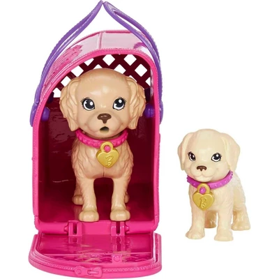 Barbie Pup Adoption Playset And Doll With Brown Hair, 2 Puppies And Color-Change - Image 4