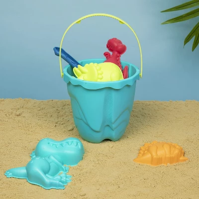 Top Race Dinosaur Beach Toys And Sand Tools - 21 Pieces - Image 3