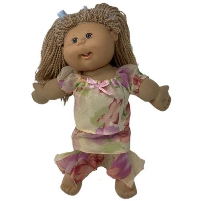 Size 12 1/2 Matching Girl And Doll Chiffon Flowers Skirt And Blouse - Image 3