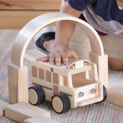Guidecraft Wooden School Bus - Image 2