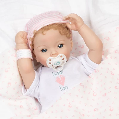 Paradise Galleries Realistic Newborn Doll - Forever Yours Golden, 7-Piece Reborn Doll Gift Set With Magnetic Pacifier - Image 7