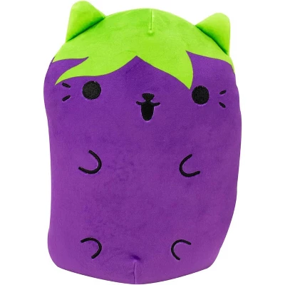 License 2 Play Inc Cats Vs Pickles 8.6 Inch Plush | Eggplant