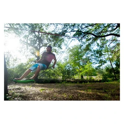 Flybar Swurfer Kick - Stand Up Outdoor Surfing Tree Swing - Green - Image 2