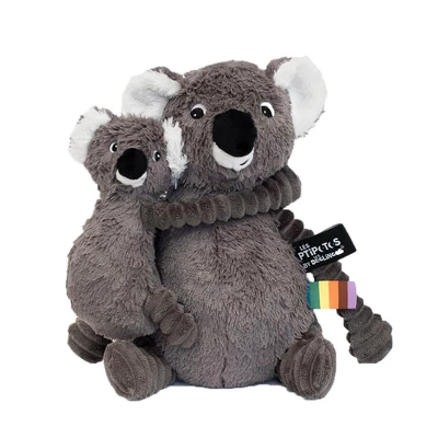 TriAction Toys Les Deglingos Ptipotos Trankilou The Koala Plush | Grey