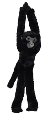 Wild Republic Hanging Monkey Black Spider Monkey Stuffed Animal, 20 Inches