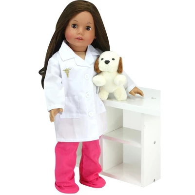 Sophia’s Doll Doctor Scrubs And Lab Coat Set For 18" Dolls - Image 3